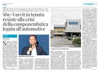SBE-Varvit in tenuta resiste alla crisi della componentistica legata all’automotive