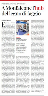 A Monfalcone l’HUB del legno del faggio