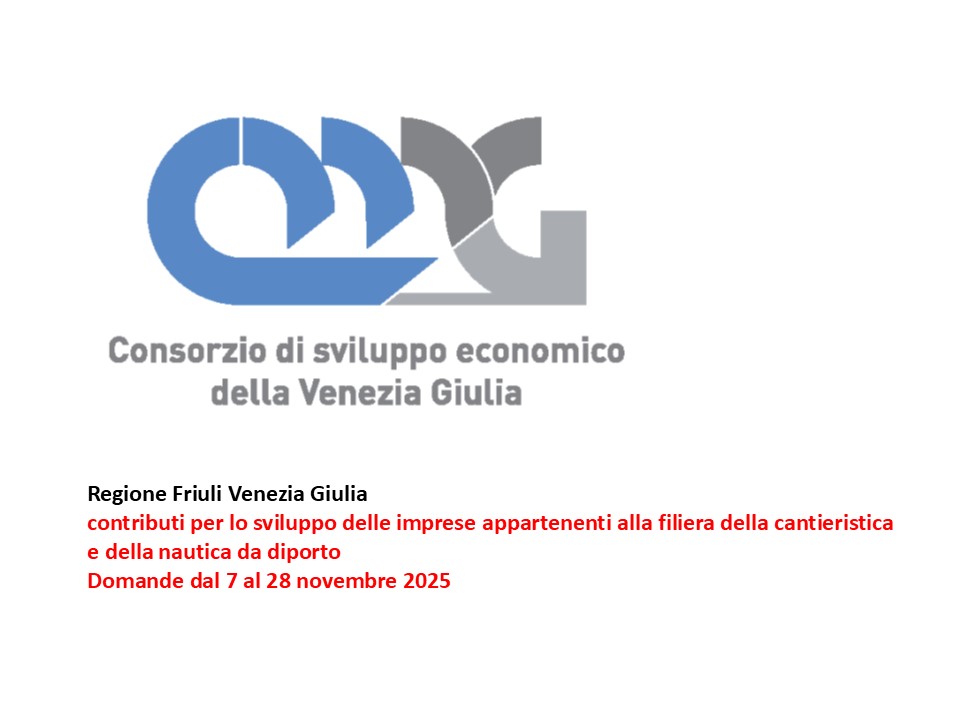 Contributi per lo sviluppo delle imprese appartenenti alla filiera della cantieristica e della nautica da diporto