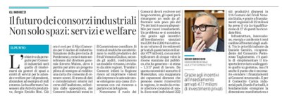 Il futuro dei consorzi industriali: non solo spazi ma servizi e walfare. 